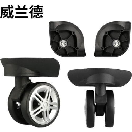 Luggage bags wheels accessories replacement mute wheeled makeup trolley luggage casters repair luggage black caster accessories