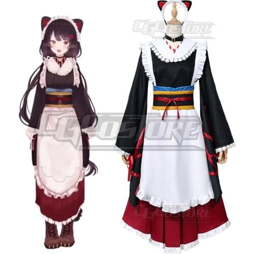 Anime Ichikara VTuber Inc YouTuber Inui Toko Cosplay Costume Kimono Dresses Christmas Halloween Free shipping CG701