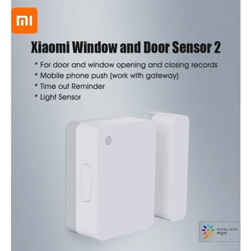 Xiaomi Window and Door Sensor 2 Intelligent Door Sensor 2 Mini Pocket Size Security Sensor Work With Mijia App