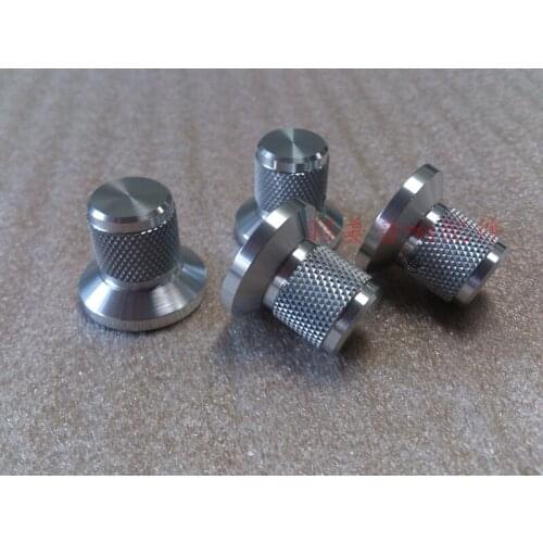 Diameter 25mm Shank Diameter 17mm Height 22mm All Aluminum Solid Volume Knob Sound Amplifier Potentiometer Knob