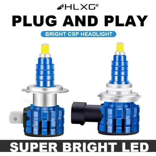 Mini LED H7 H4 H11 Auto 9005 9006 360 LED Car Headlight Bulbs 20000LM 6500K for Car Front Fog Lamps H8 H9 HB3 HB4 LED Bulbs