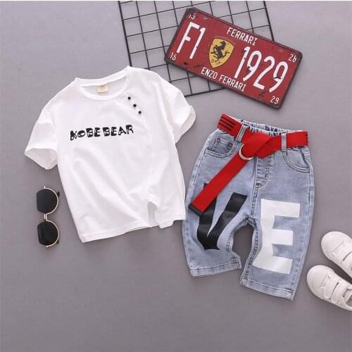 Fashion Kids Boy Girls Clothes Sportswear Summer Baby Boys T-Shirt and Shorts 2Pcs/Sets Children Outfit Toddler Tracksutis 2-6Y