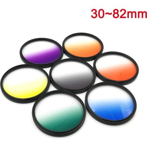 30 37 40.5 43 52 55 58 67 72 77 82mm Graduated Color Filter Camera lens Filter Kit for Canon EOS Lens