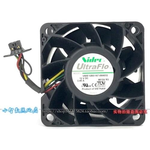 Original new V60E12BS1A7-09A032 12V 2.45A 6CM server cooling fan