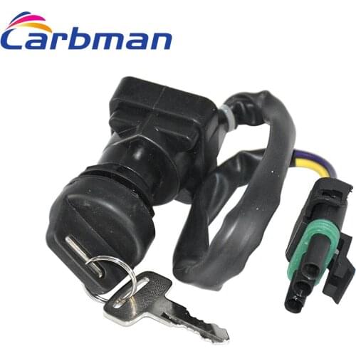 Carbman Ignition Key Switch for Bombardier Can am Atv for Traxter 500 1999-2004 ATV Switch