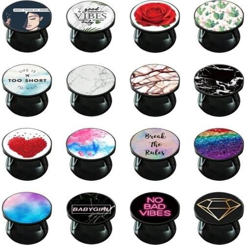 Mobile Phones Round Phone Holder Grip Finger Ring Rotatable Expanding Stand For Smartphone