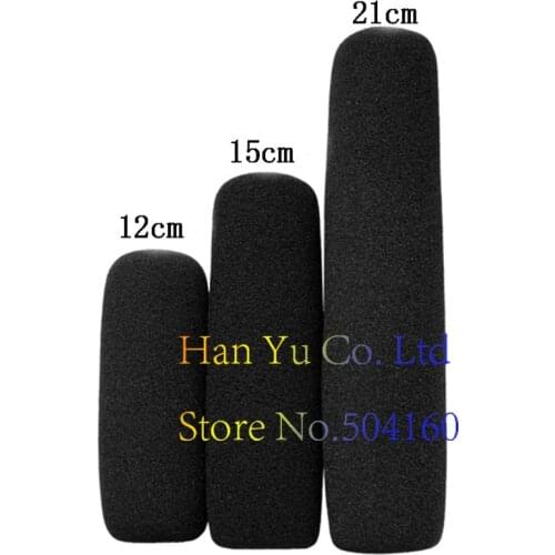 Professional 5pcs Black Foam Windscreen Windshield Cover for Shotgun Interview Microphone Mic