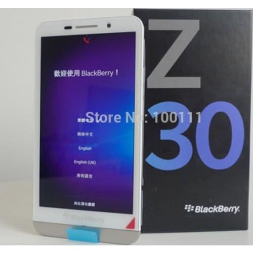 Unlocked Original BlackBerry Z30 mobile phone with 5.0"touchscreen Dual-core 8MP+2MP Camera WIFI, Free Shipping