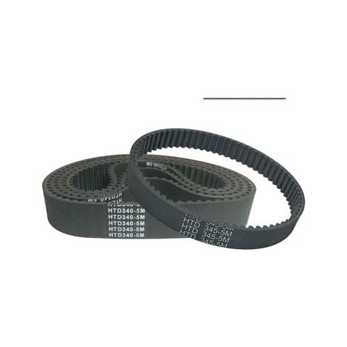 HTD310-5M HTD315-5M HTD320-5M HTD325-5M HTD330-5M HTD335-5M HTD340-5M HTD345-5M Rubber Timing Belt Black 10/15/18/20/30mm width