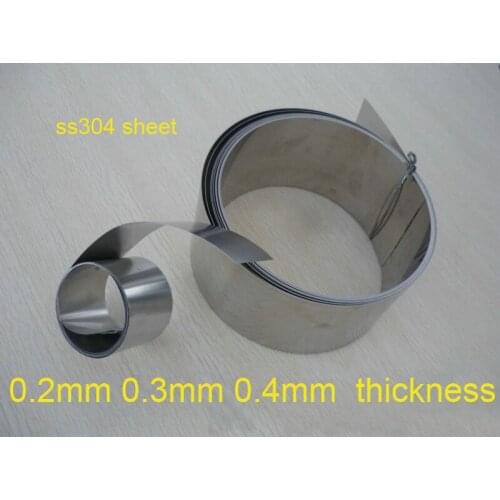 0.2mm 0.3mm 0.4mm thickness Stainless Steel Band Stainless Steel Strap ss304 Spring Sheet stainless foil 304 belt