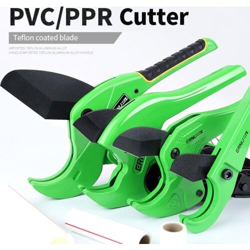 PVC Pipe Cutter PPR Scissors SK5 Steel Water Pipe Scissors Pipe Cutter Tool Professional Aluminum Alloy Handle Trunking Cutter