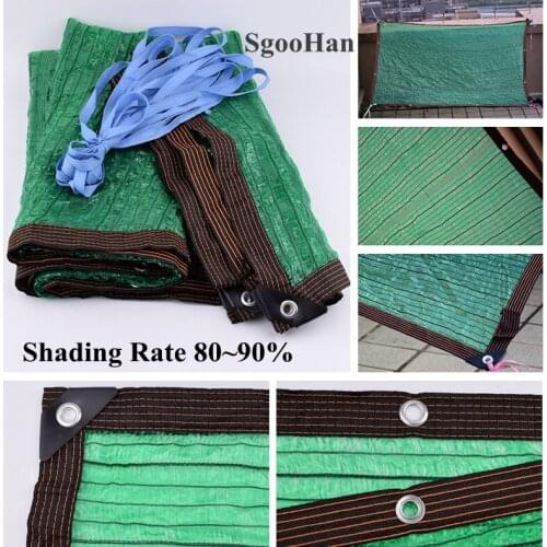 SgooHan Green HDPE Anti-UV Shading Net Home Outdoor Awning Garden Sunblock Succulent Plant Cover Shelter Sunshade Net Shade Sail