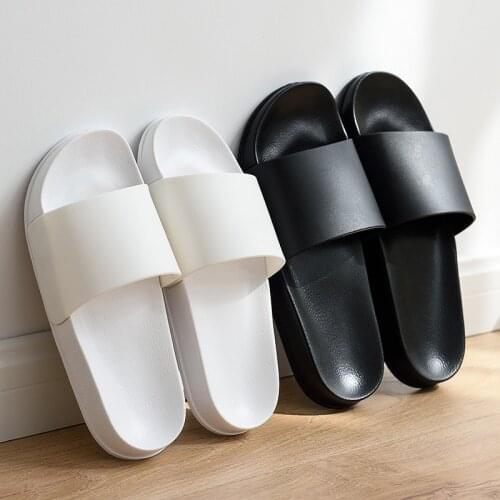 Woman Slippers Summer Home Men Slippers Simple Lovers Shoes Non-slip Bathroom Slides Flip Flops Indoor Women Platform Slippers