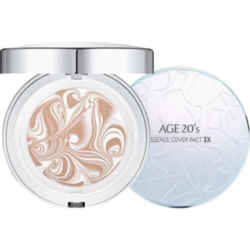 [Age 20s] Essence Cover Pact Pink White(Case+ 2 Refill+ 2 Puffs)