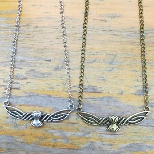 Owl Nordic Vikings Runes Pendant Irish Knots Witch Jewelry Wicca Bird Amulet Necklace Women Jewelery Dropshipping 2021