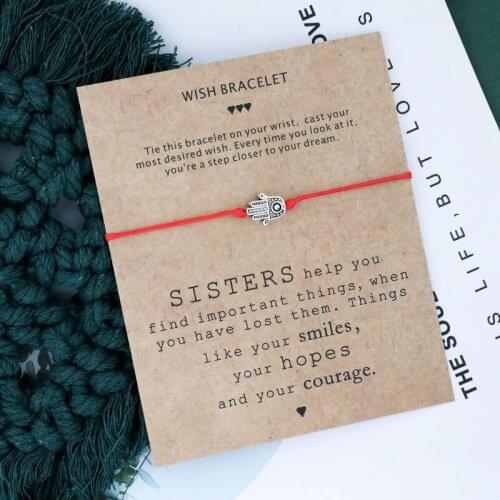 Fatima Hand Evil Eye Charm Bracelet Red String Hamsa Hand Bracelet Best Friend Wish Jewelry Women Men Friendship Pulser Bracelet