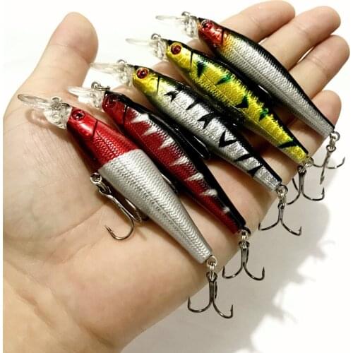 1Pcs Sinking Minnow Fishing Lure 8.5cm/8.2g Hard Bait Wobbler Jig Bait Crankbait Carp Artificial Striped Pesca Fishing Tackle