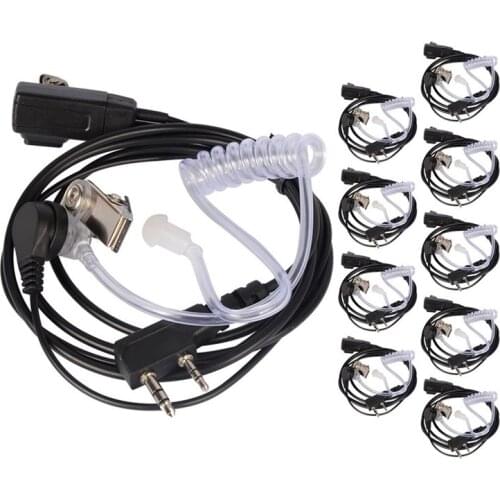 10PCS Accessories Air Acoustic Tube Headset Earpiece for Baofeng for Radio Walkie Talkie Headset for 888S UV-5R UV-82