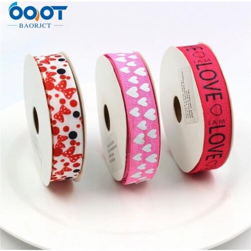 10yards 5/8'' Cartoon Ribbon Elastic Foldover Elastics Stretch Hair Ties Headbands for Baby Girls Hair Bow DIY E-20519-1146