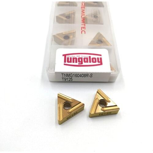 10pcs TNMG160404R S TNMG160408R S T9125 100% Original Carbide inserts CNC Lathe Plate Tools External Turning Tools for Steel