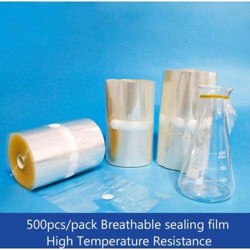 500 pieces/pack Conical flask parafilim High temperature resistant breathable Plant culture vessel sealing membrane
