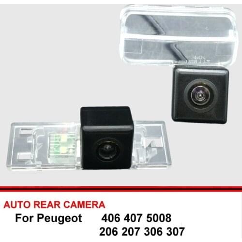 Car Rear View Camera For Peugeot 406 407 5008 206 207 306 307 Reversing Backup Parking Camera 170 Wide Angle Waterproof CCD