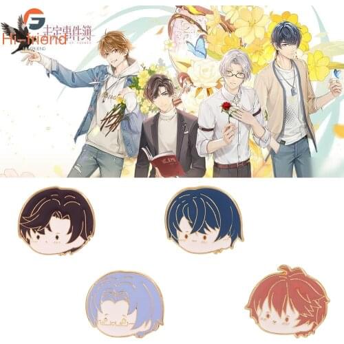 Game Tears of Themis Brooch Pin Xia Yan Artem Vilhelm Marius Protagonist Character Cartoon Metal Enamel Brooch Fans Gift Jewelry