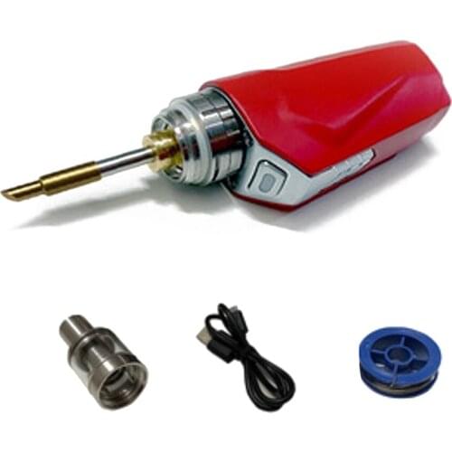 Household Mini Portable Soldering Iron 10W 20W 30W Power Adjustable USB Rechargeable Electric Welding Pen Color Sent By Random