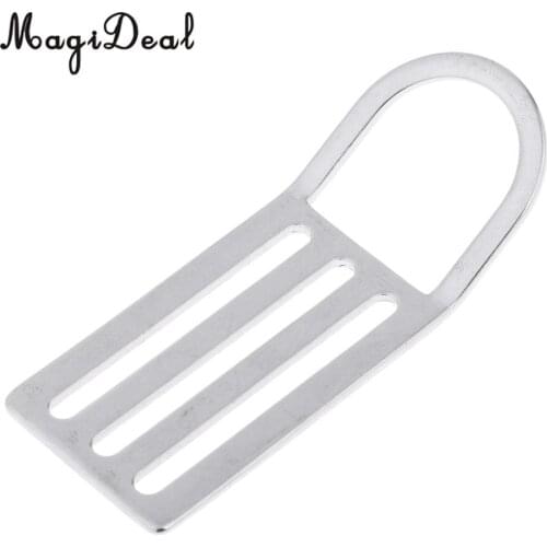 Scuba Diving Dive 316 Stainless Steel Universal 2 inch Weight Belt Keeper Retainer with Bent D Ring Replacement