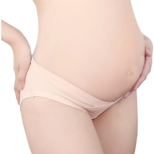 Breathable Cotton Maternity Panties Low Waist V Briefs for Pregnant Women Pregnancy Underwear Lingerie