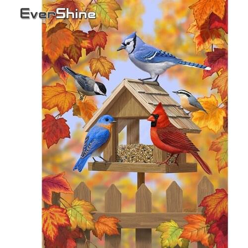 EverShine Diamond Painting Animal 5D Full Square Diamond Embroidery Bird Picture Rhinestones Mosaic Decor For Home