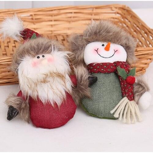 Christmas Elf Doll Decorations Ratio Show Window Scene Layout Hanging Pendant Muppet Snowman Home Decore Ornament Navidad