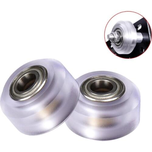 MEGA 5PCS High Precision CNC Clear Polycarbonate Wheels Pulley Ball Bearing V DIY Mini for Openbuilds V slot Linear Rail System