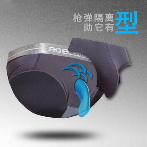 Best price Mens Health Briefs Modalto Capsules U Convex Men Underwear Separation Ice Silk Bags Triangle Briefs