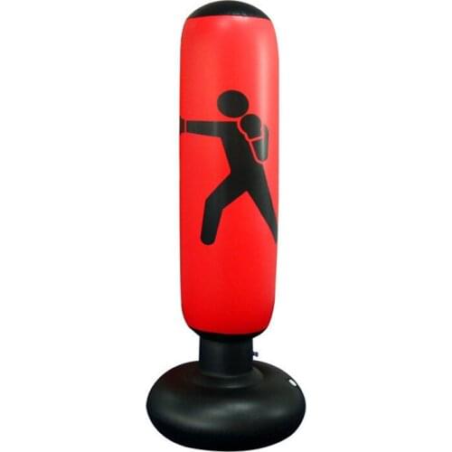 160cm Inflatable Boxing Bag Adult Children Boxing Punch Kicking Sandbag PVC Inflatable Tumbler Gym Kids Boxing Training Target