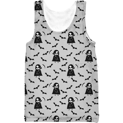 New Fashion Vest Mens 3d Print Halloween Sleeveless Men Women Custom Tank Top V12