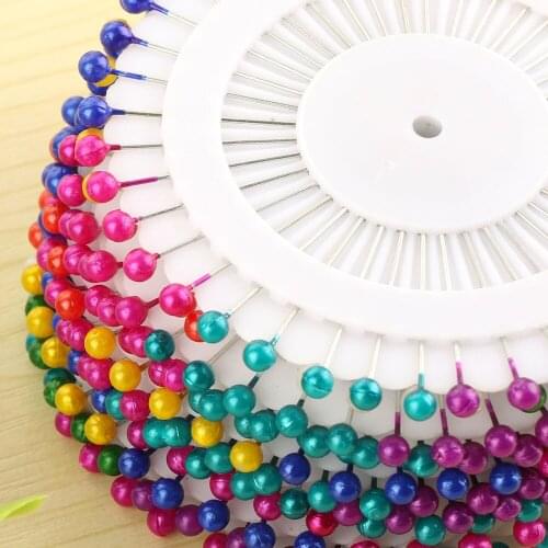 New Brand 1 Cases(30pcs) Heart Head Craft Sewing Pins Needles For Sewing Embroidery Mixed Color 5.5cm long Pins