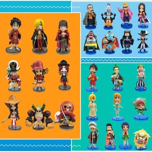 One Piece Anime Figure Roronoa Zoro Luffy Action Figure Sanji Figure Figurine Collectible Model Toy