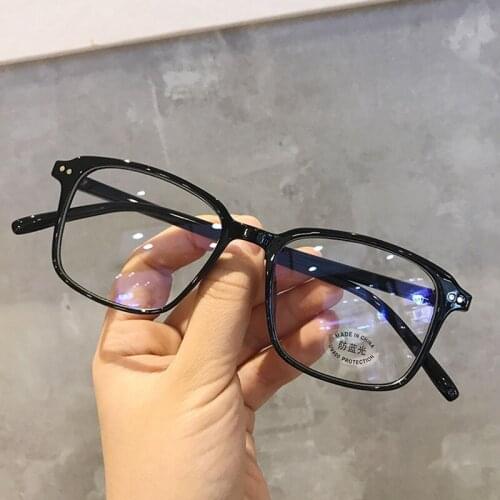Anti-blue light Square Glasses Frame Women Men Simple Transparent Optical Eyeglasses Blue-Blocking Compute Spectacles Frames