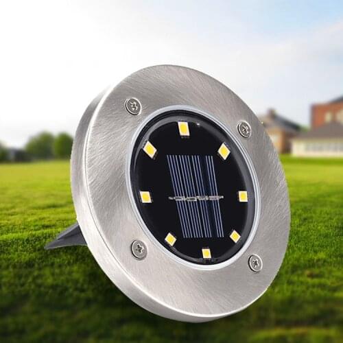 Outdoor Solar Led Underground Lamp Waterproof Ip66 Courtyard Lamp For Street Light Garden Buried Yard Garden Lawn Decoration