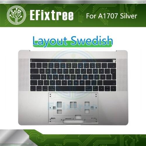 Good Function Top Case With Keyboard For Macbook Pro 15.4'' Retina A1707 Keyboard Swedish Layout EMC 3072 EMC 3162 2016 2017