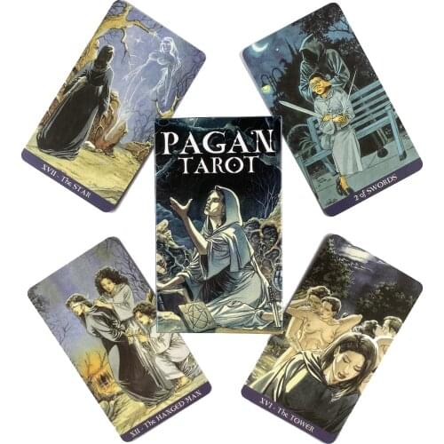 Pagan Tarot Deck Leisure Party Table Game High Quality Fortune-telling Prophecy Oracle Cards With Guide Book
