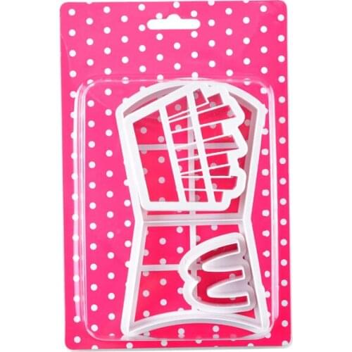 French Fries Plastic Bun Mold Children Creative Baking Suit Baking Tools Foreign Trade Cartoon Package Abrasive