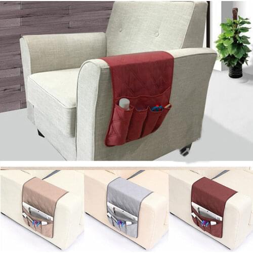 Remote Control Caddy Arm Chair Holder Storage Organizer Armrest Couch Pocket Sofa Organizer 5 Pocket Couch Arm Rest 90x32cm