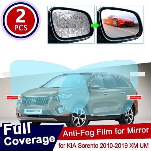For KIA Sorento 2010~2019 XM UM Car Rearview Mirror Protective Film Anti Dazzle Waterproof Rainproof Anti Fog Car Sticker 2018