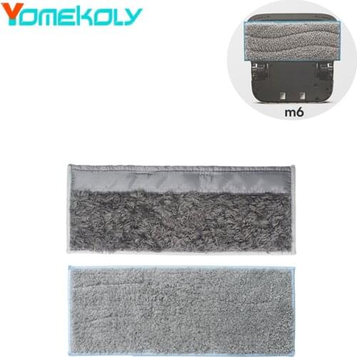 2PCS Wet Dry 2 Modes Mop Cloth Pad For IRobot Braava Jet M6 Robot Mop Washable Superfine Fiber Cleaning Cloth Accessories Parts