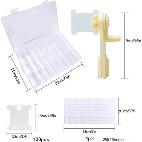 Embroidery Thread holder Floss Craft Bobbin Cross Stitch Storage Holder Plastic Sewing Thread Board Card Thread Organizer Kits