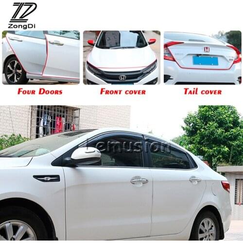 1Set 5m Car door protection strip scrap stickers for Mazda 3 6 CX-5 Suzuki Grand Vitara SX4 Mitsubishi ASX Lancer 10 Outlander