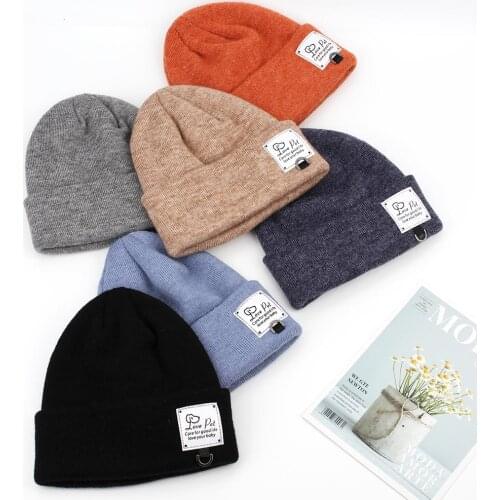 Valentines Day LOVE Letters Embroideried Winter Hat Women Female Cap Girl Warm Knitted Beanie Hats For Women Bonnet Femme Cap