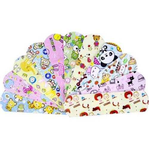 ZK50 120PCs Waterproof Breathable Cute Cartoon Band-Aids Emergency Kit For Kids Children Hemostasis Adhesive Bandages Band-Aids
